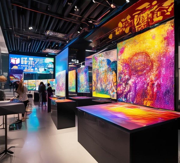 烟台万达数字油画展,指尖与像素的对话,让艺术触手可及